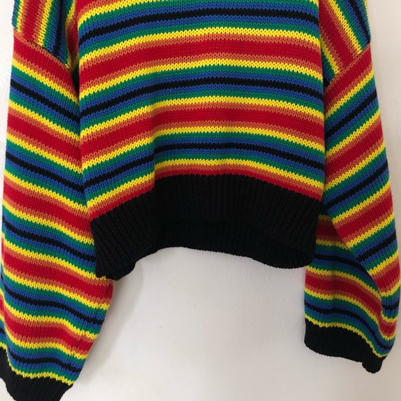 NWOT UNIF Clarissa Stripe Crewneck Sweater Top XS - Picture 3 of 9